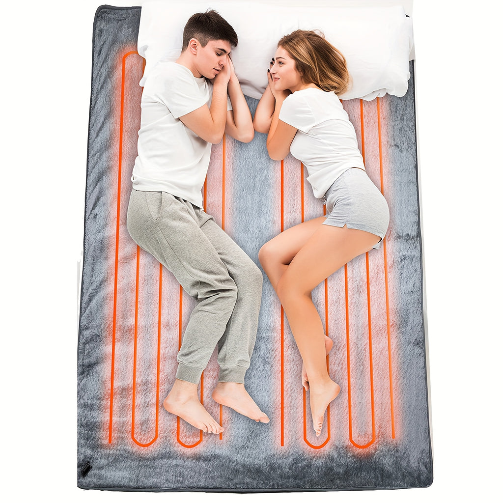 [Heated Blanket, 100x75cm] Machine Washable 12 Volt Electric Heated Blanket for Car, Truck, SUV, RV - 100x75cm