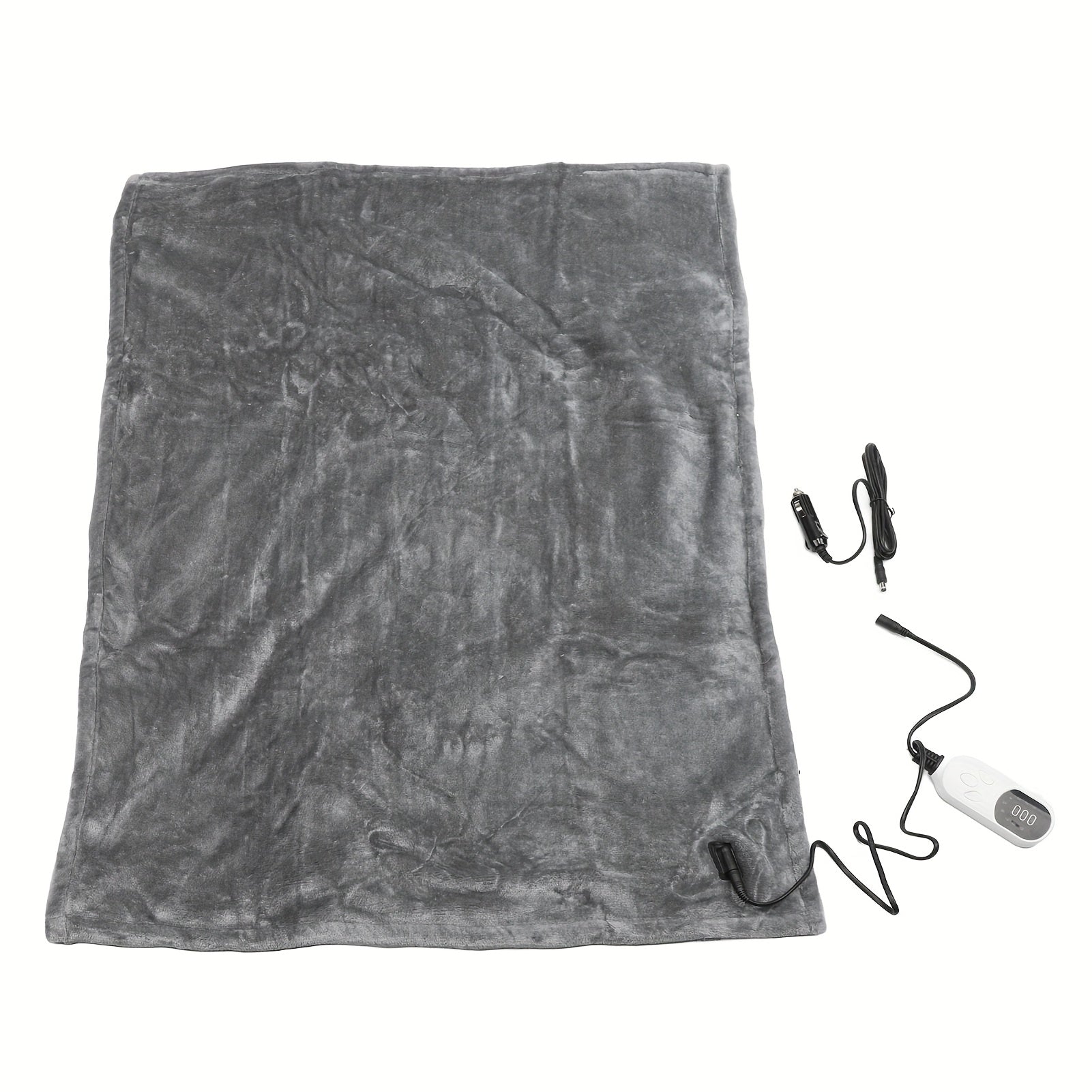 [Heated Blanket, 100x75cm] Machine Washable 12 Volt Electric Heated Blanket for Car, Truck, SUV, RV - 100x75cm